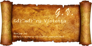 Gömöry Violetta névjegykártya